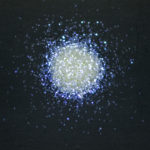 パープル、1mm、ガラス、ラメ、フレーク