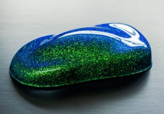 ガラスラメフレーク グリーンXブルー 0.4mm