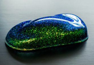 ガラスラメフレーク グリーンXブルー 1mm